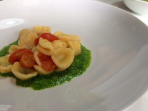 orecchiette con pesto orecchiette with pesto-min