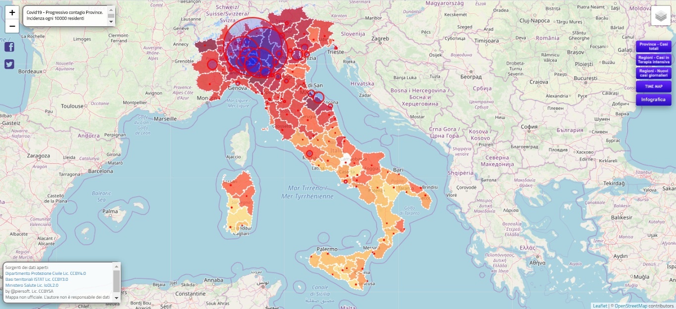 2020-03-17: in Italy 26,062 people are positive for Corona Virus